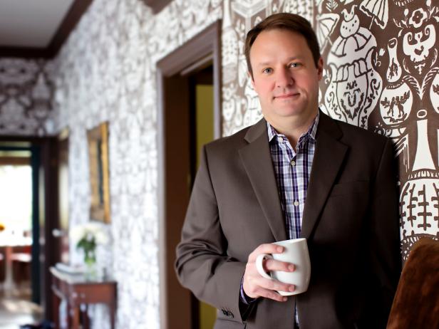 Daysun Perkins in His Newly Decorated Mid Century Modern Home