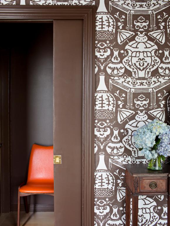 Brown Pocket Door Brown Pocket Door