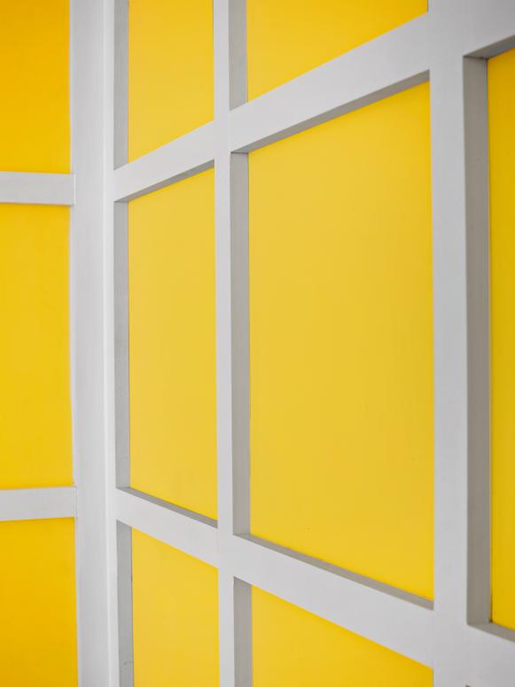 Contemporary Yellow and White Wall Paneling Contemporary Yellow and White Wall Paneling