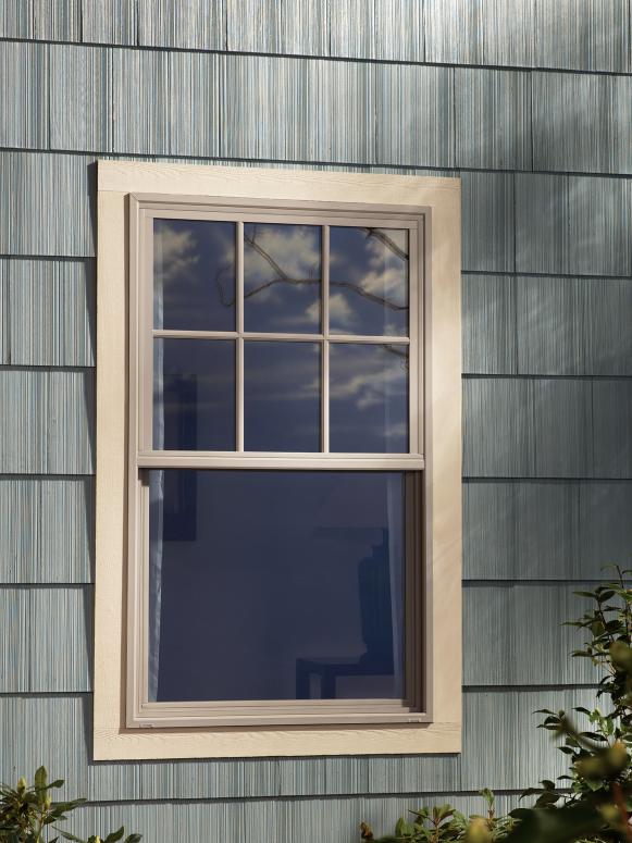 Beige Window And Gray Siding Beige Window And Gray Siding