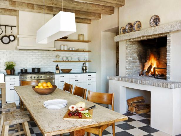 Kitchen fireplace Kitchen fireplace