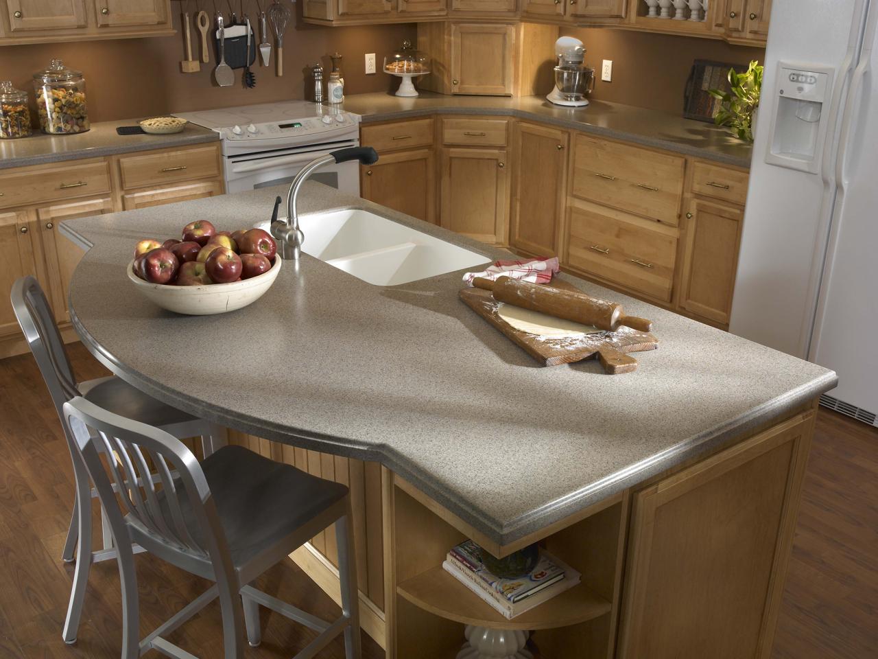 kitchen cabinet table top solid surface