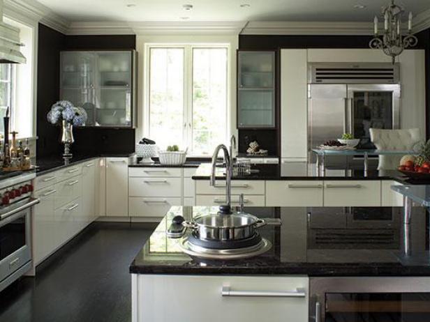 Black and White Kitchen Black and White Kitchen