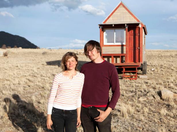 Tiny Movie Home Exterior With Filmmakers Tiny Movie Home Exterior With Filmmakers