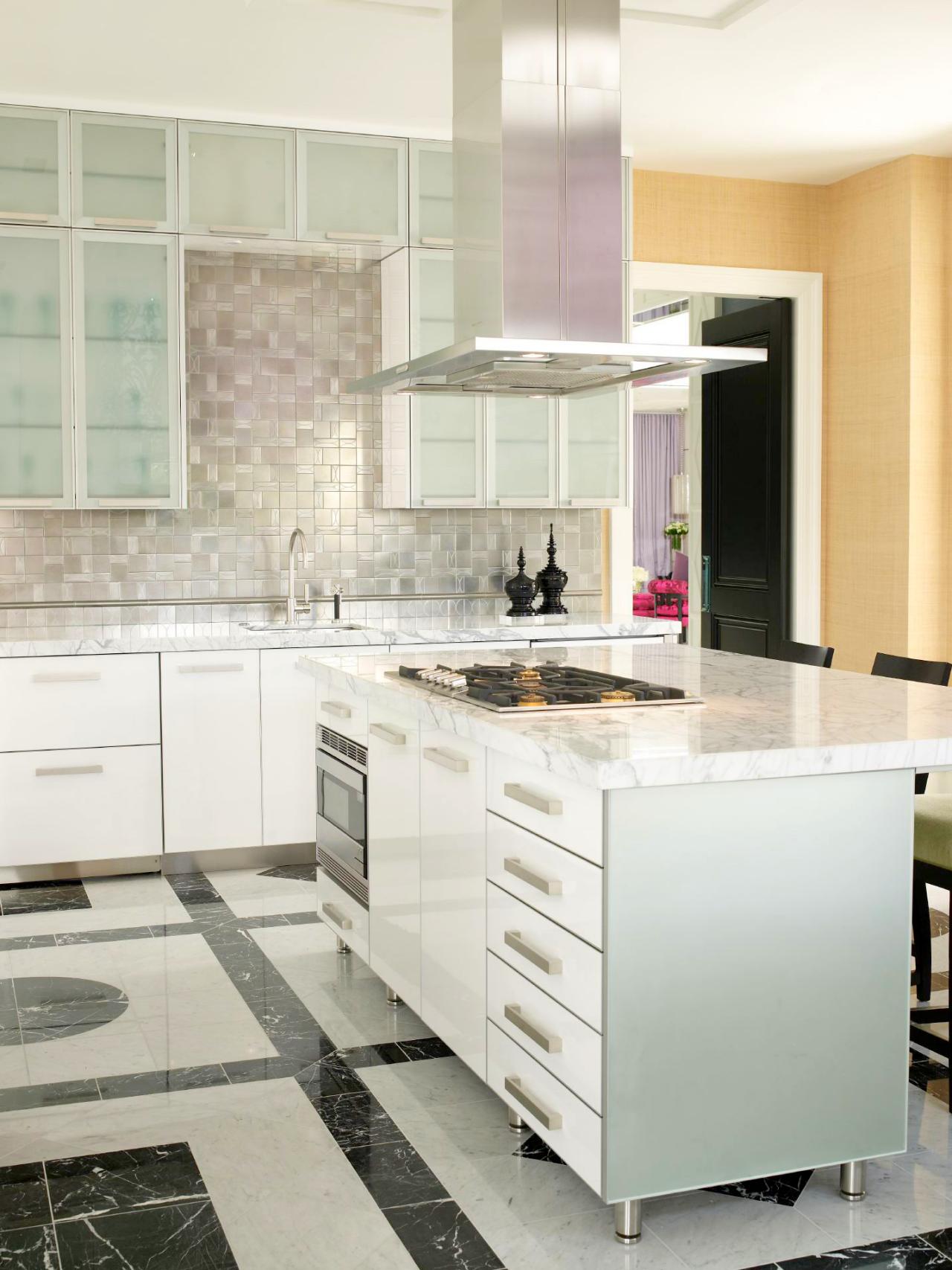 Black and white kitchen backsplash tile. kitchen backsplash ideas ...