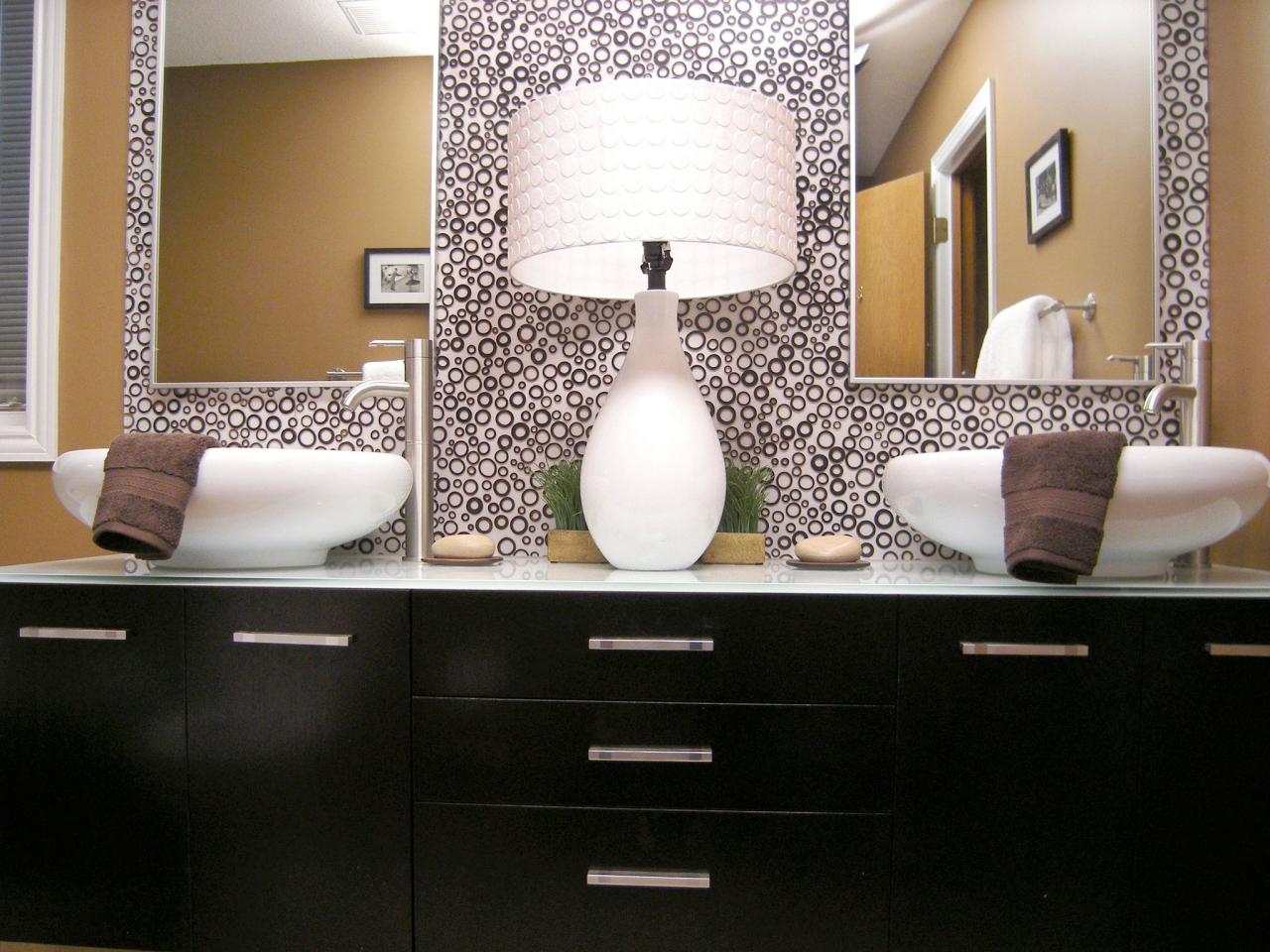 decorating bathroom with double sinks