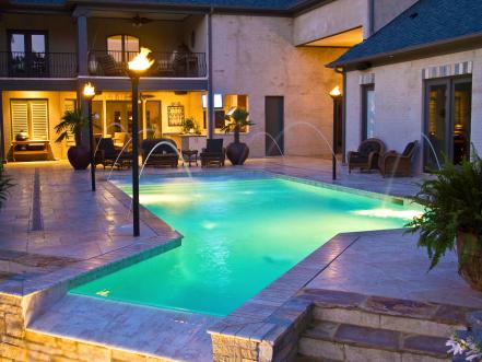 pool deck ground patio designs above hgtv pools decks decking vs outdoor unique jet rectangle stone memphis courtyard night coping