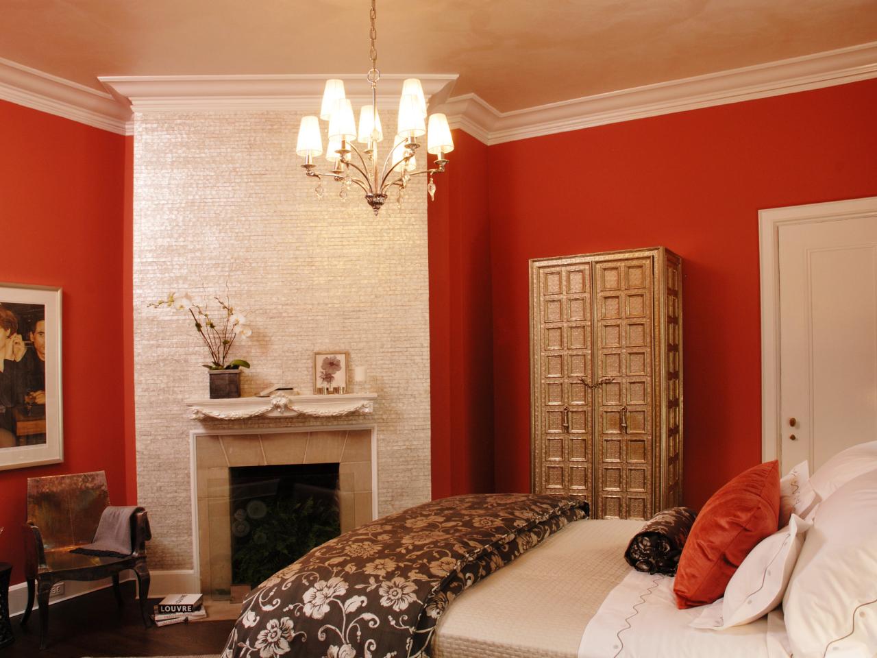 Best Color Combination For Entrancing Orange Color Bedroom