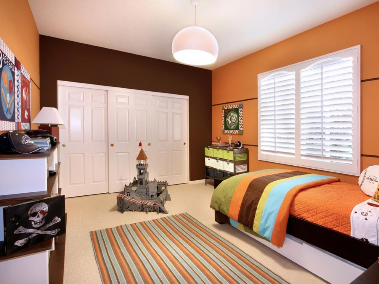  Orange Paint Ideas For Bedroom for Large Space