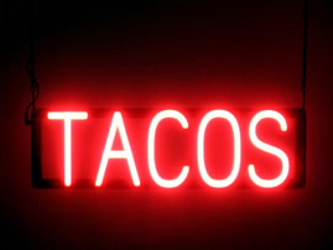 neon sign tacos signs led light letters spellbrite lighted stylish hgtv does mexican food neonsigns taco walls hang these