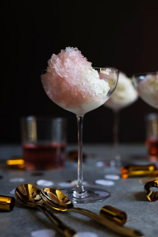 Rose Wine Granita Rose Wine Granita