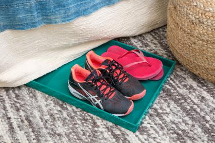 Stash a Shoe Tray Under the Bed