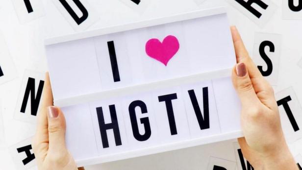 I Heart HGTV Message Board A handmade message board with the phrase "I Heart HGTV"