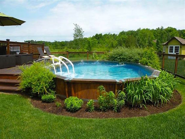 inexpensive above ground pool ideas