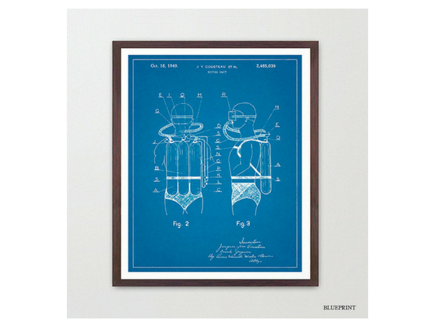 Vintage Scuba Poster Vintage Scuba Poster