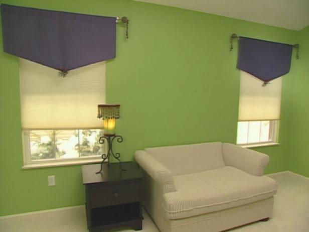 How To Sew A V Shaped Banner Valance Hgtv