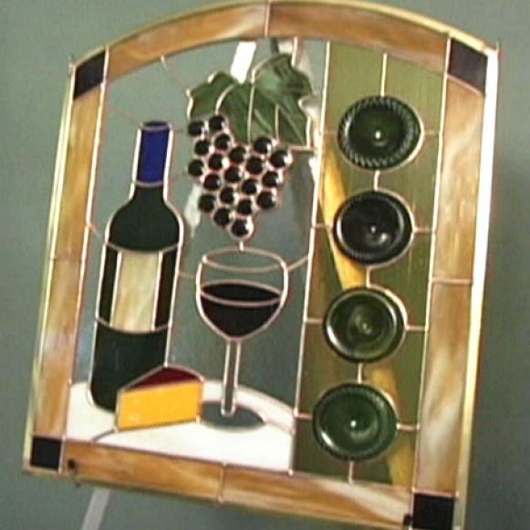 How To Make A Wine Bottle Stained Glass Panel Hgtv 0128