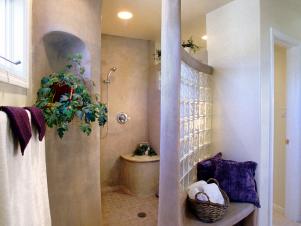 beautifully designed adobe home bath