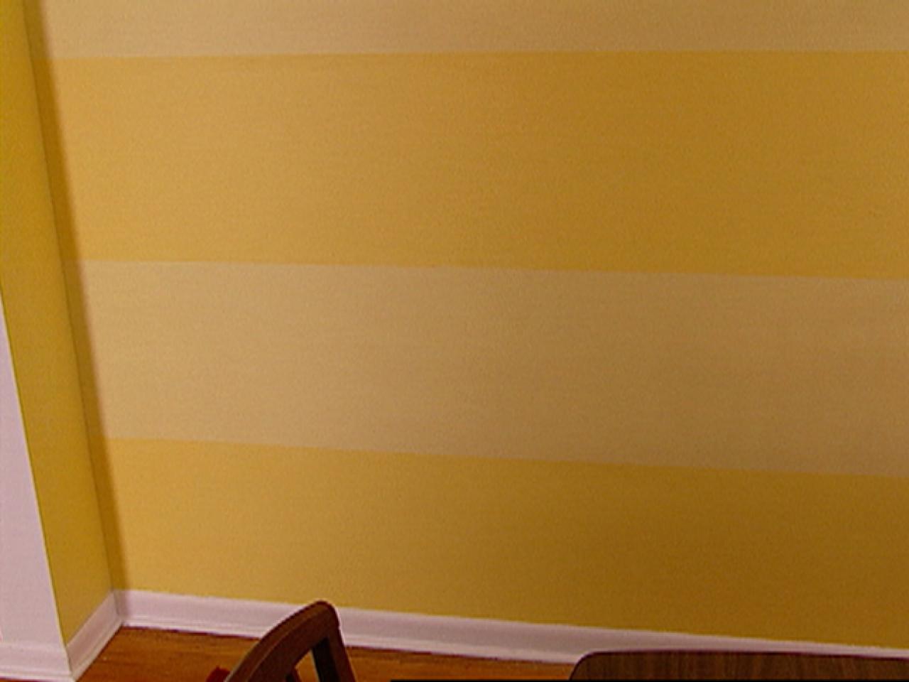 How To Paint Stripes on a Wall HGTV