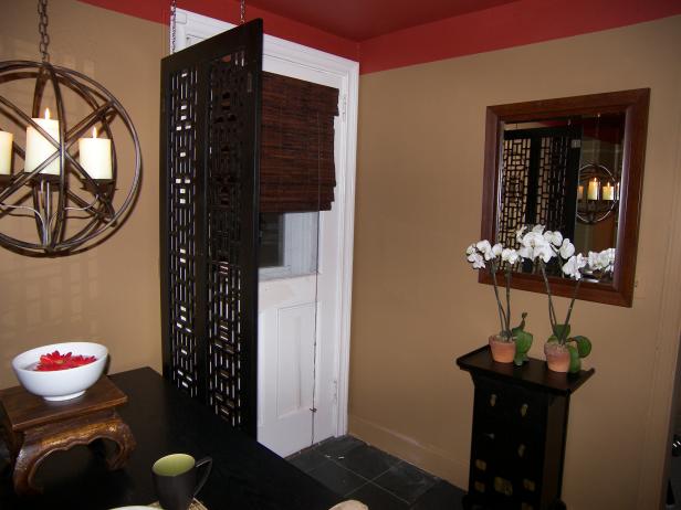 Dark Hued Feng shui Designed Hallway with Hanging Candles Dark Hued Feng shui Designed Hallway with Hanging Candles