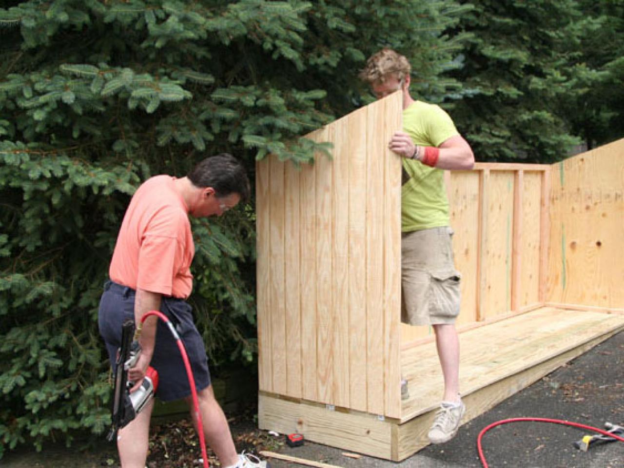 Build a Trash Shed | HGTV