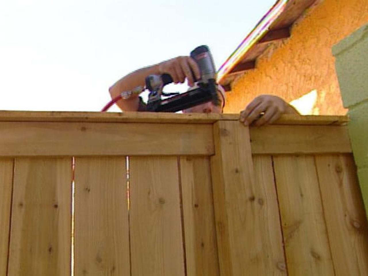 How To Building a Cedar Fence HGTV