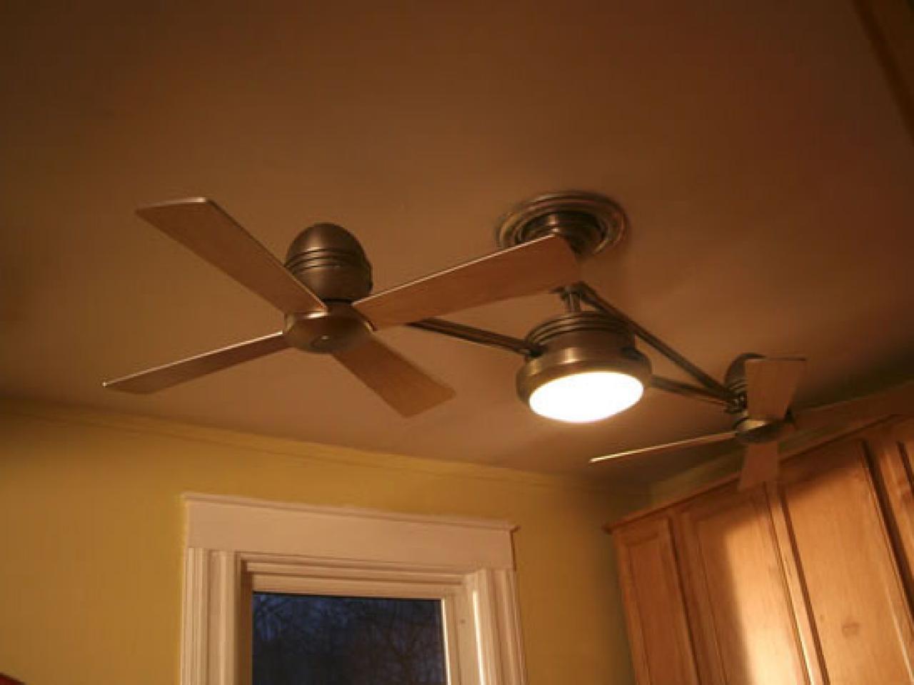 replace kitchen light with ceiling fan