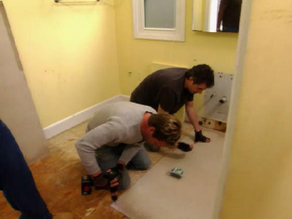 Installing Backer Board Installing Backer Board