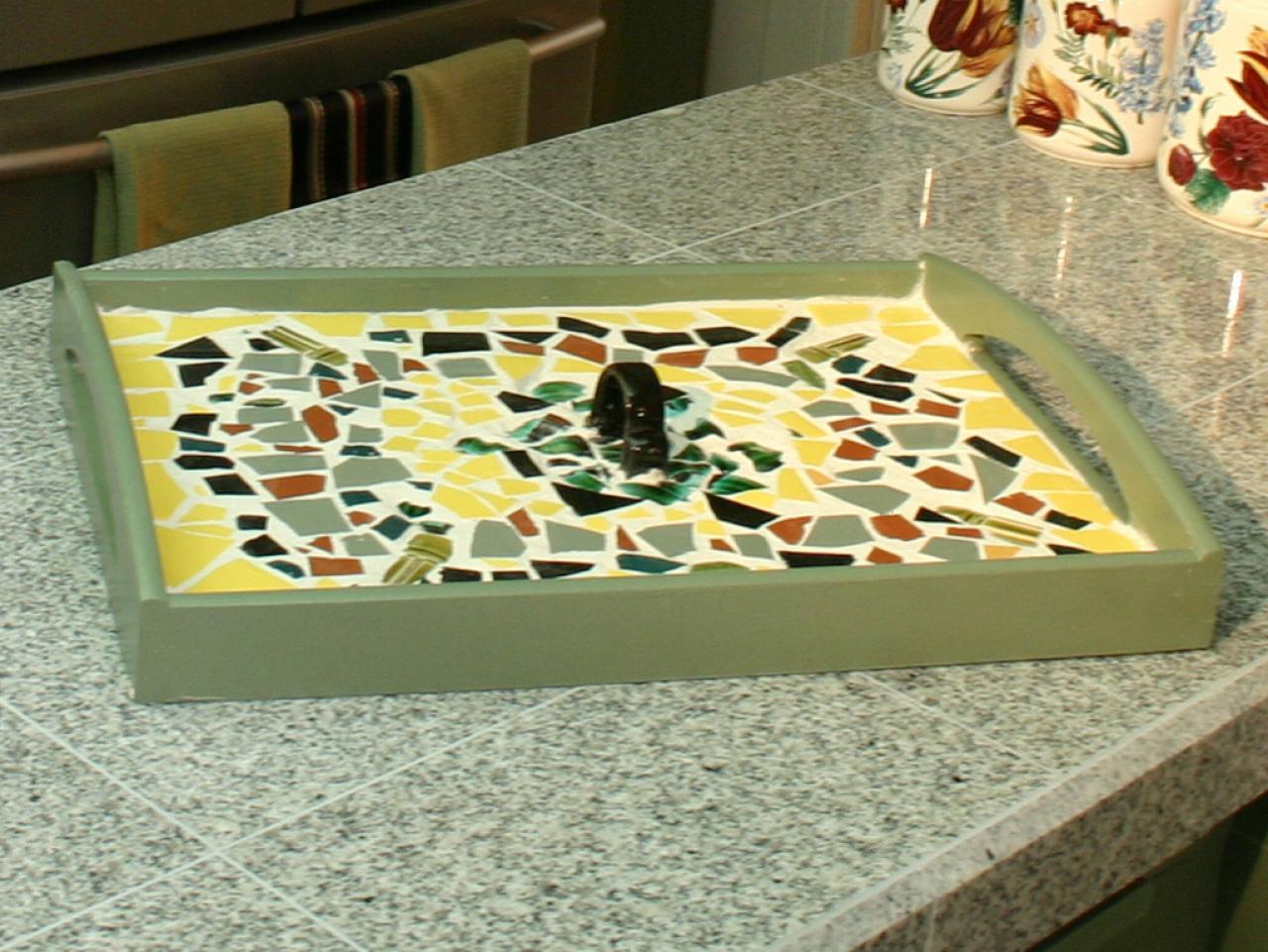 How to Make a Mosaic Serving Tray | HGTV