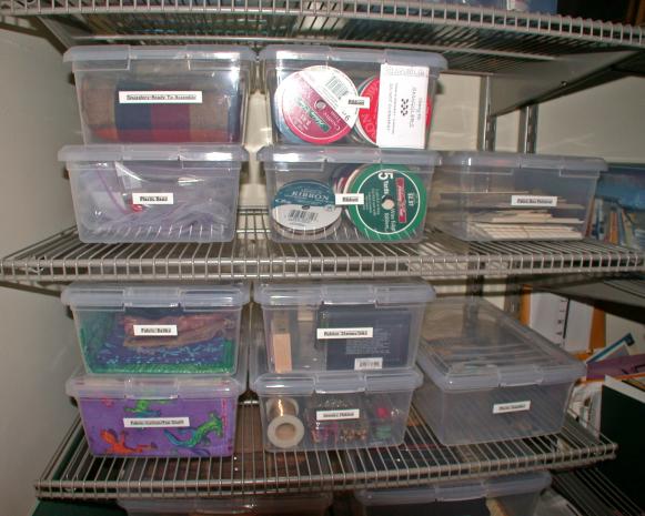 Closet Organizing with Clear Compartment Boxes Closet Organizing with Clear Compartment Boxes