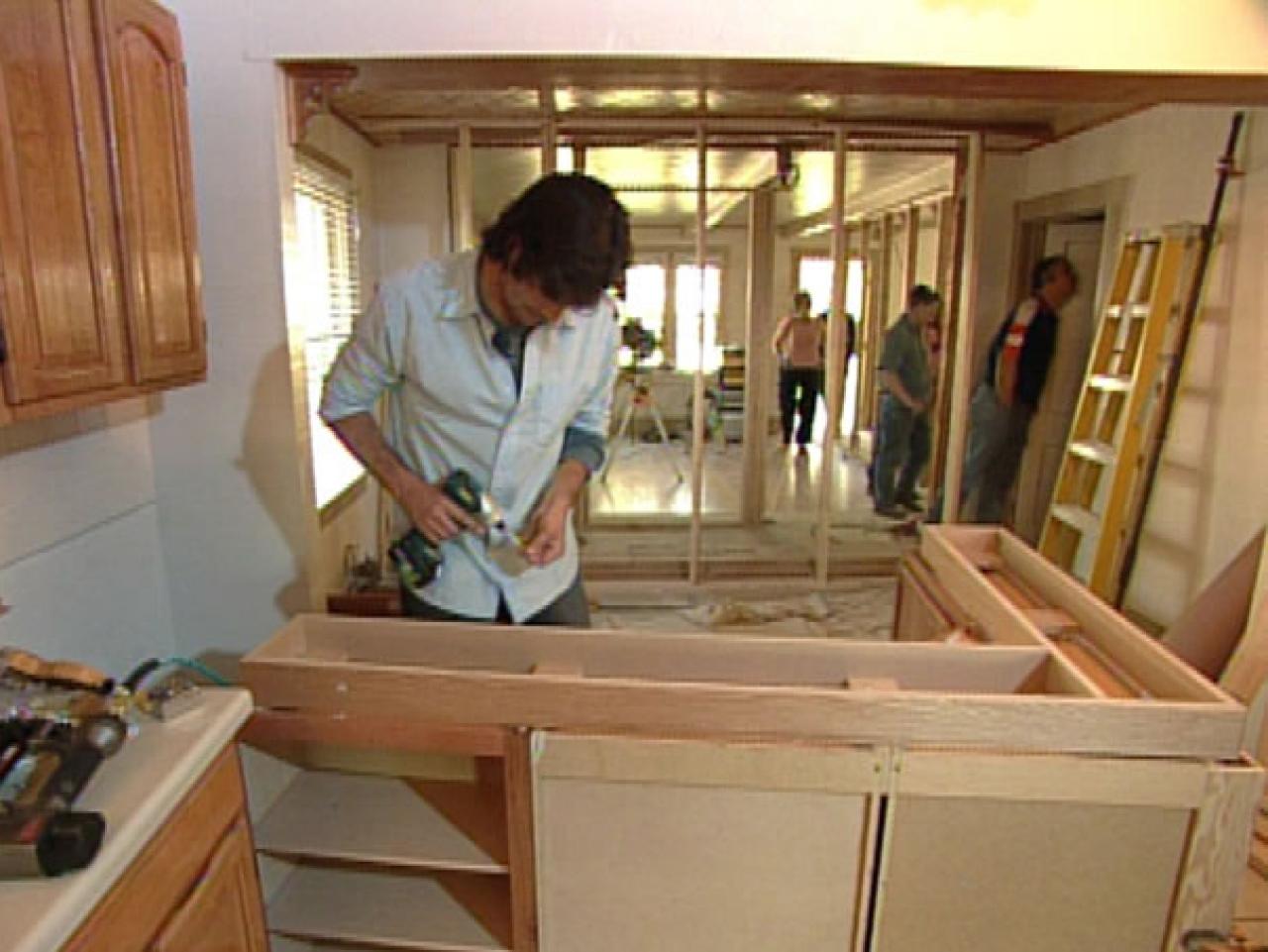 How To Building A Kitchen Island With Cabinets Hgtv 7079