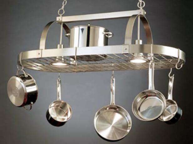 A Pot Rack in Its Proper Place