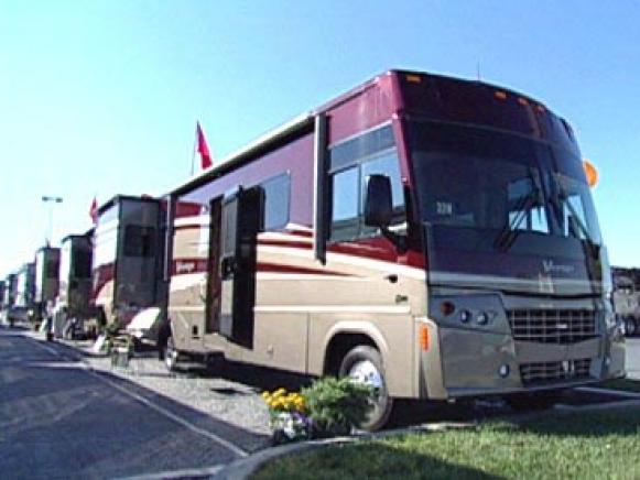 Plan Your Trip RV in Parking Lot