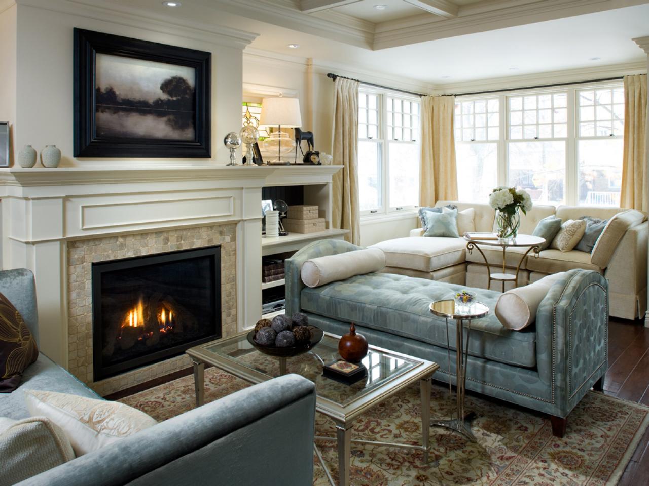 Living Room with Fireplace Design Ideas