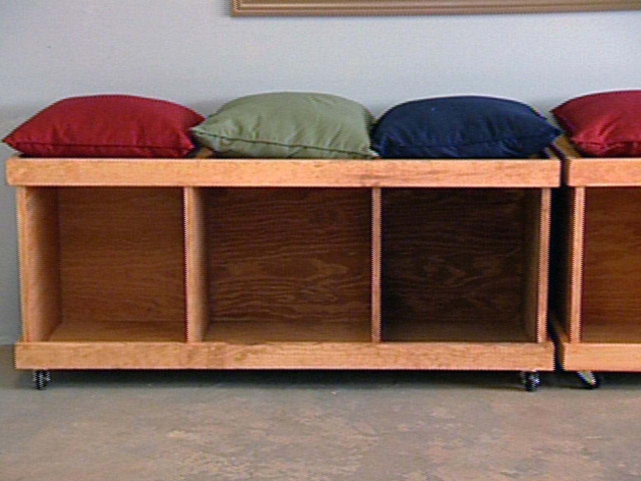 How to Build a Rolling Storage Bench HGTV