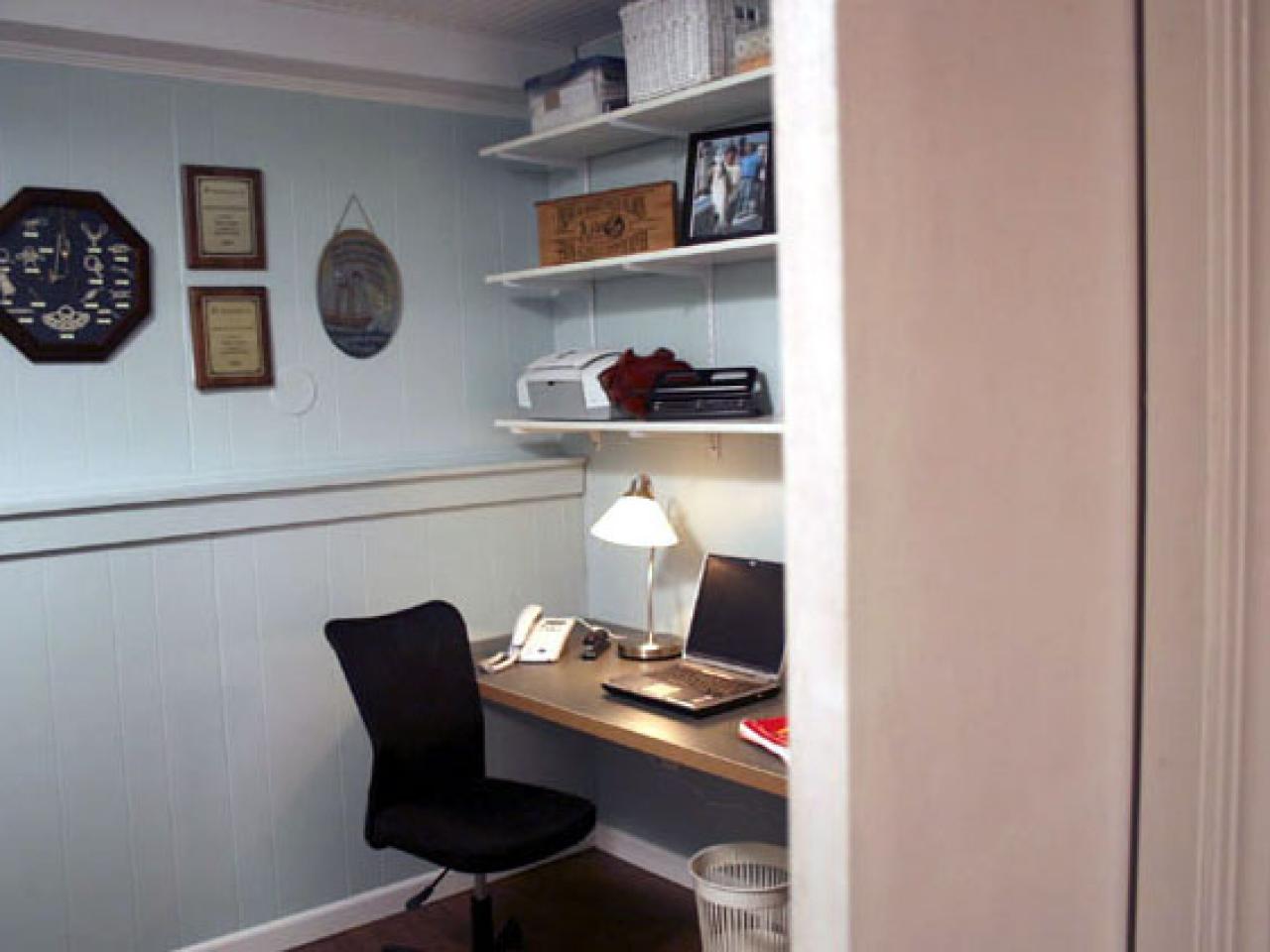 Create a Home Office with Pocket Doors HGTV