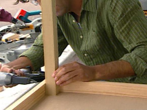 Nail Wood Legs to Bench