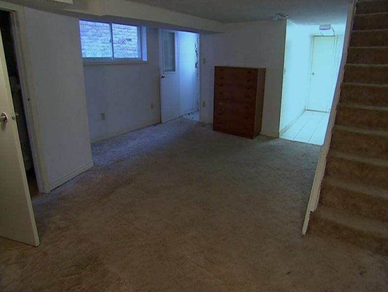 Before: Basement With Carpet