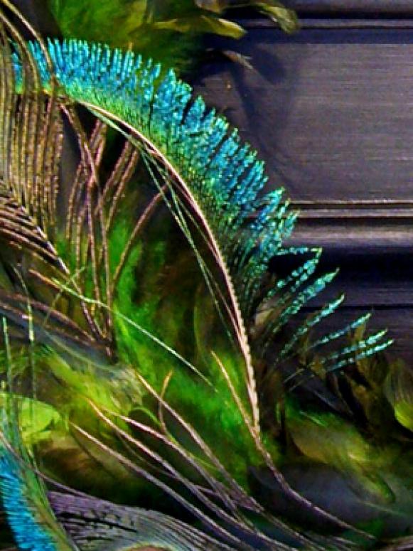 Peacock Feather Sword Detail Peacock Feather Sword