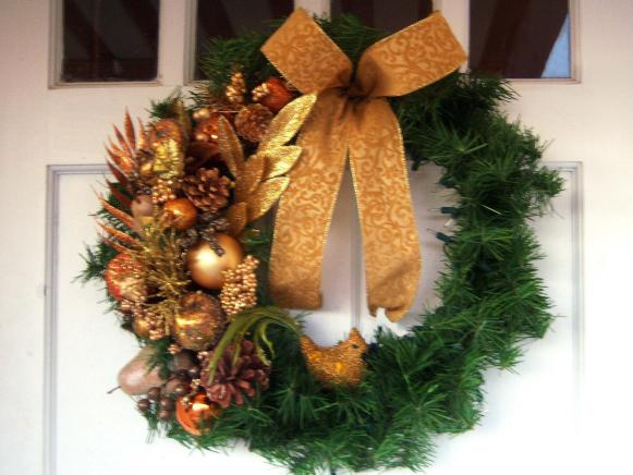Copper Glitz Christmas Wreath Copper Glitz Christmas Wreath