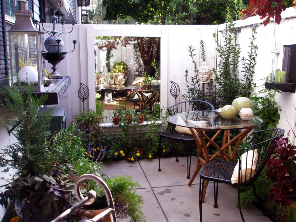 Patio Design Ideas On A Budget outdoor garden alluring raised paver patio design with white outdoor furniture small patio Cozy Intimate Courtyards Hgtv Patio Design Ideas On A Budget 65 best patio designs for 2017 ideas for front porch and patio decorating Cozy Intimate Courtyards Hgtv