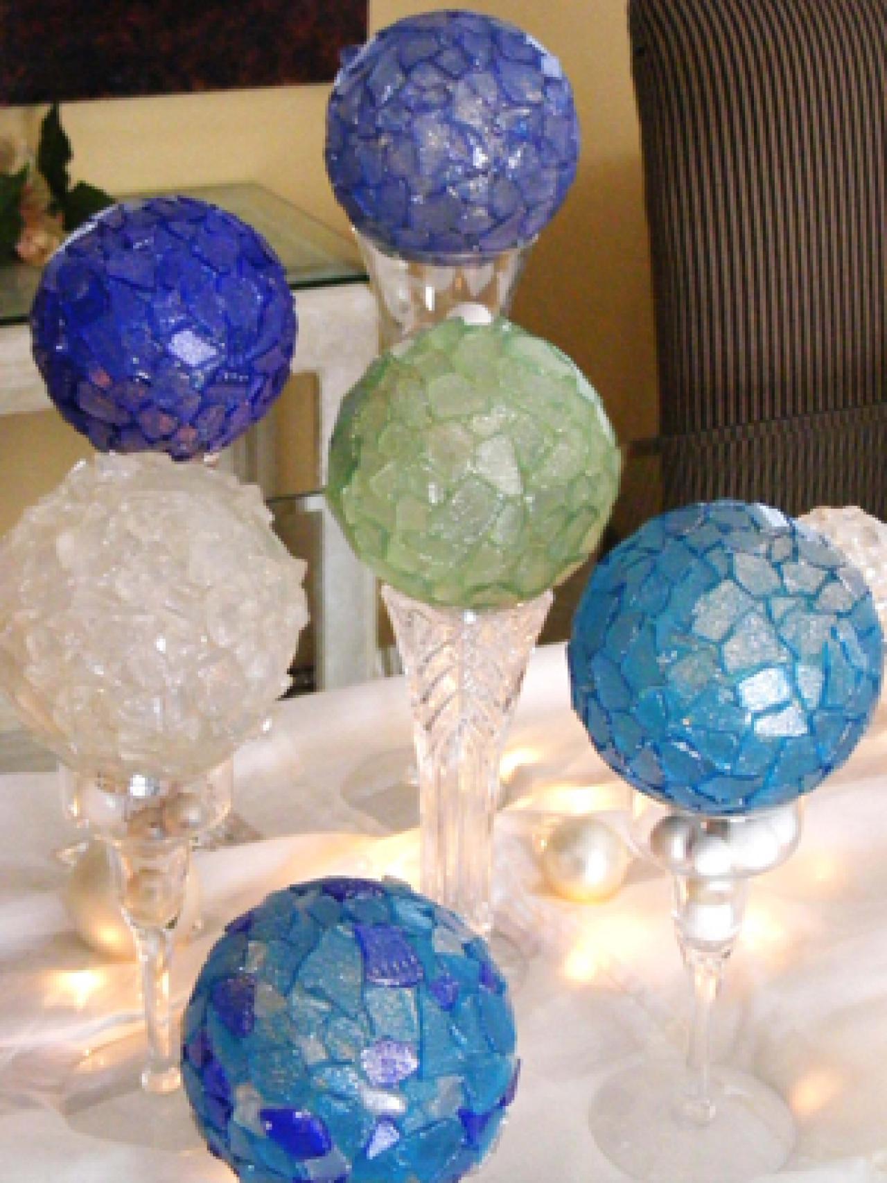 Sea Glass Christmas Ornaments | HGTV