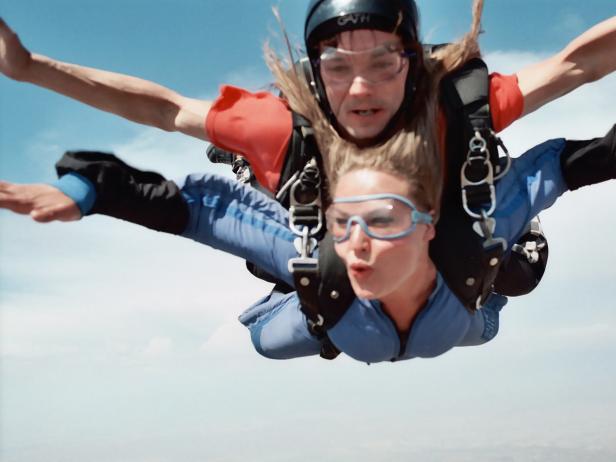 Design Star Contestant Stephanie Cook Sky Diving