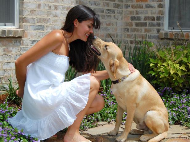 Alice Fakier with her Dog Gumbo Alice Fakier with her Dog Gumbo