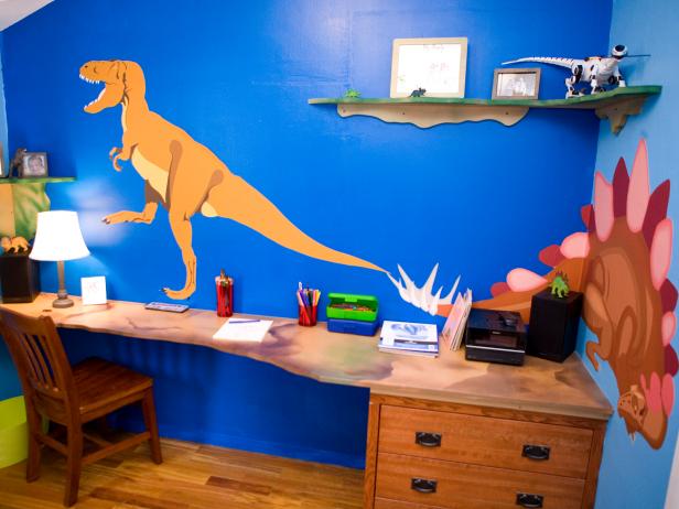 Boy's Room With Dinosaur Theme Boy's Room With Dinosaur Theme