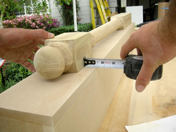 Centering the Newel Post on the Box Centering the Newel Post on the Box