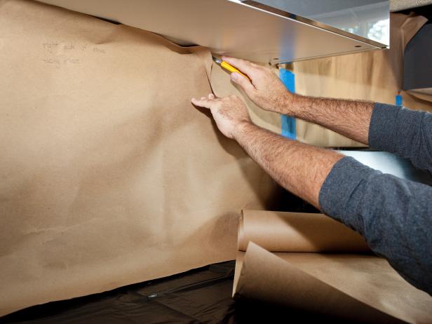 Make a Template for a Vinyl Photo Backsplash Make a Template for a Vinyl Photo Backsplash