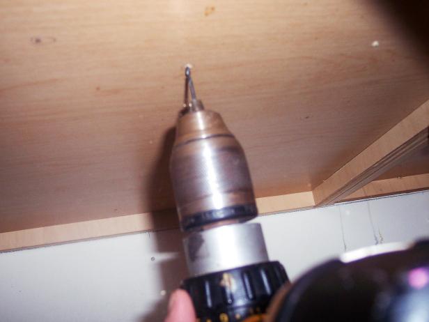 Drill pilot holes and install lights