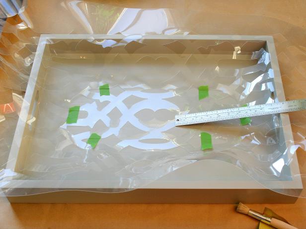 Center Stencil on Tray Center Stencil on Tray