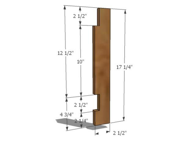 Cutting Notches in DIY Bench Legs
